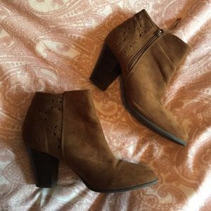 American Eagle Brown Heeled Booties
